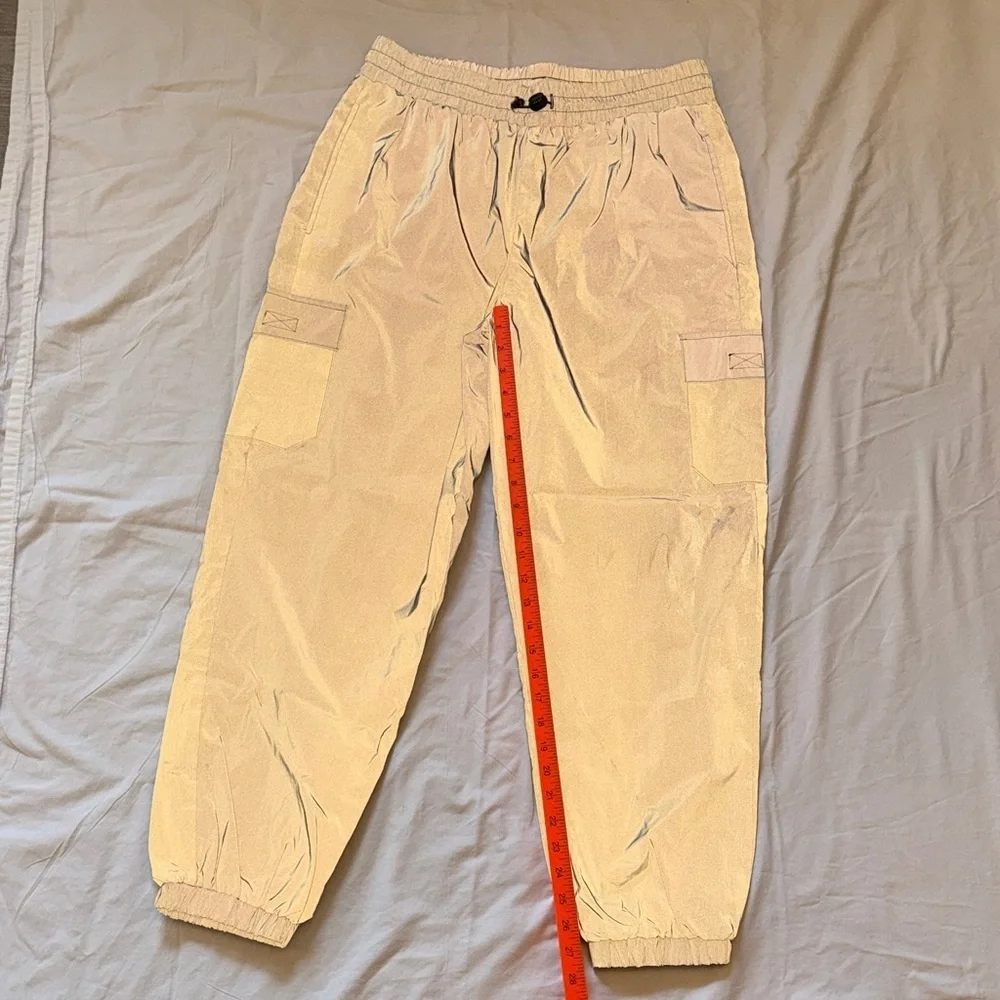 Forever 21 gray reflective Cargo Pants